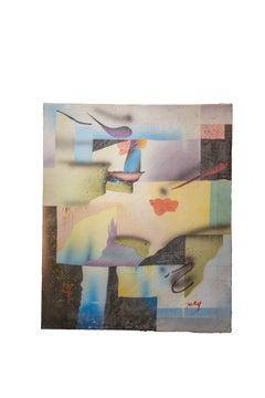 Pittura astratta con Majestic colori pastello - Firmata Jacky