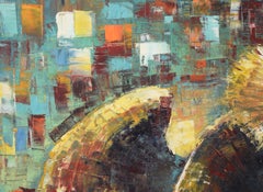 Abstract Rooster Fight Philippines 1970