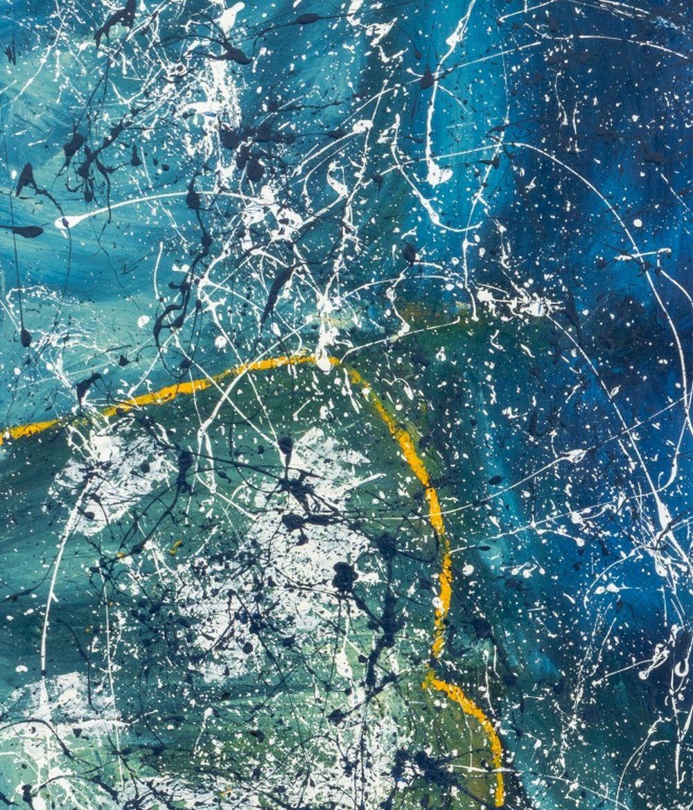 Abstract Splatter Composition - Painting by Unknown