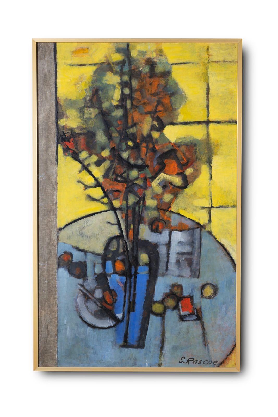 Abstract Still Life, Oil on Board by Stephen Thomas Rascoe For Sale 3