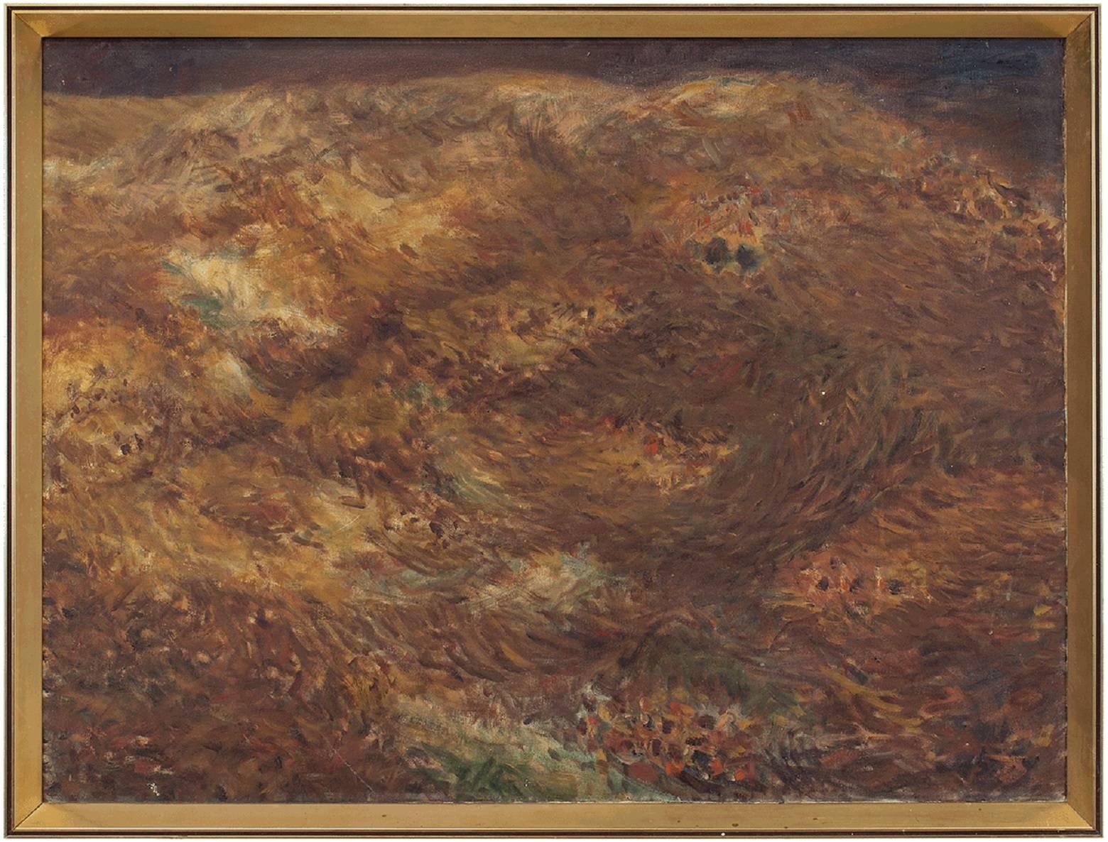 Abstract Painting di Unknown - Paesaggio israeliano astratto
