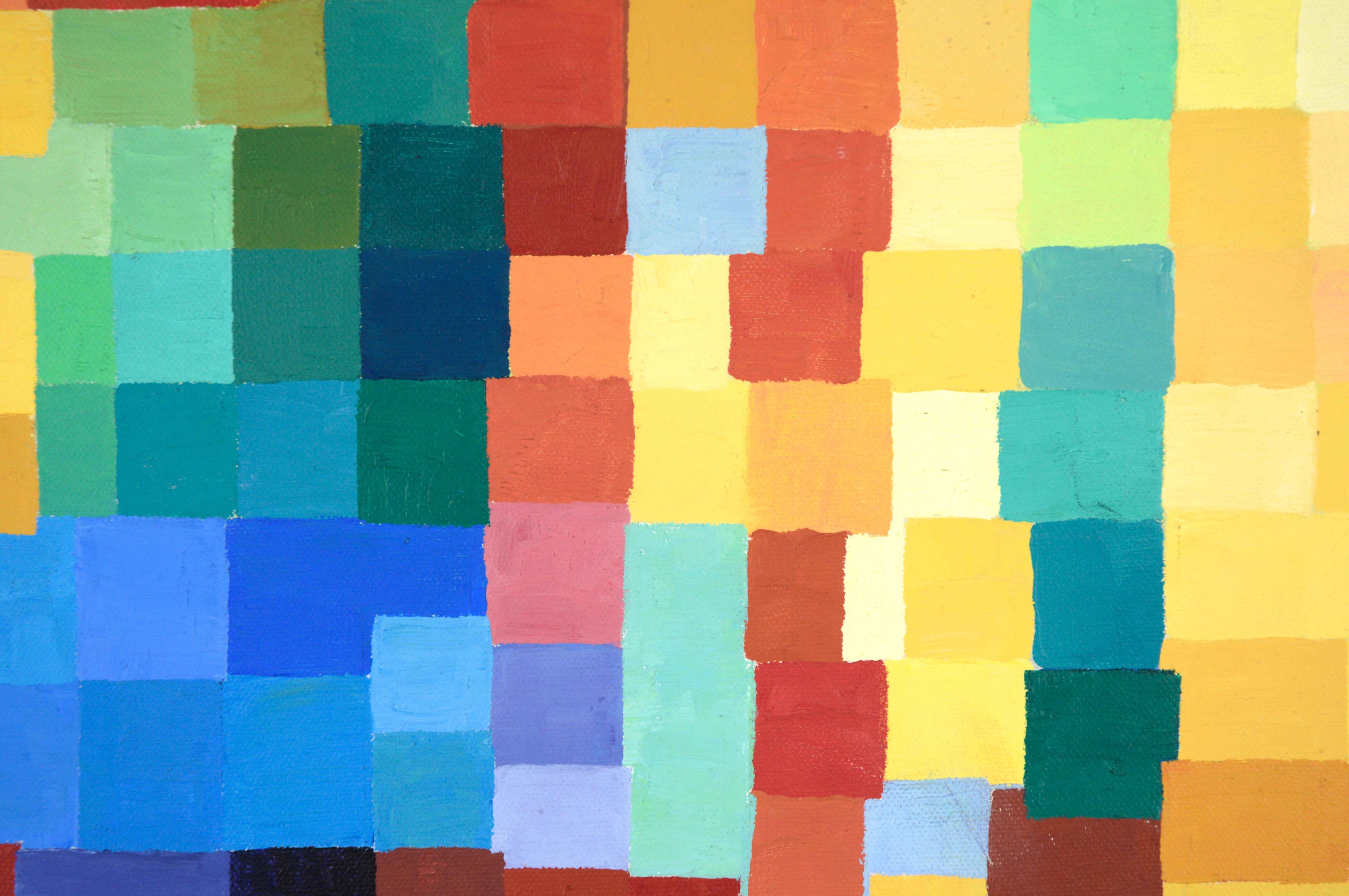 Abstracted Pixels - Abstract Geometric Painting by Unknown
