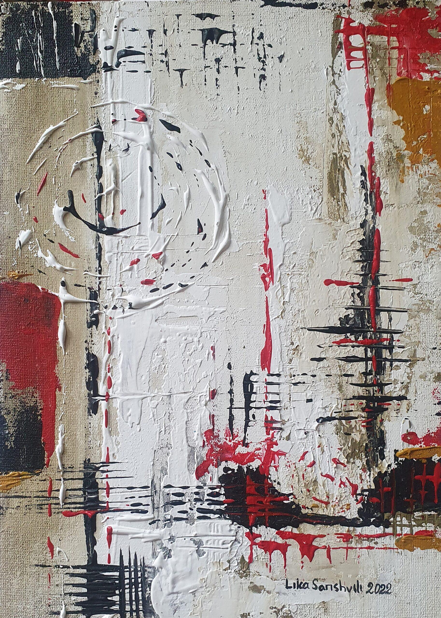 Abstraction by Lika Sarishvili - Painting by Unknown