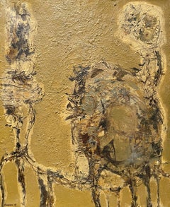 Abstraction, Oil On Canvas Signed Morales 67