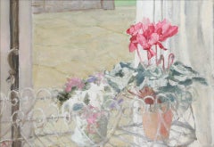 A.C - 20th Century Oil, Study of a Cyclamen