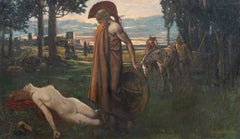 Achilles und Penthesilea, Königin der Amazonas, 19. Jahrhundert