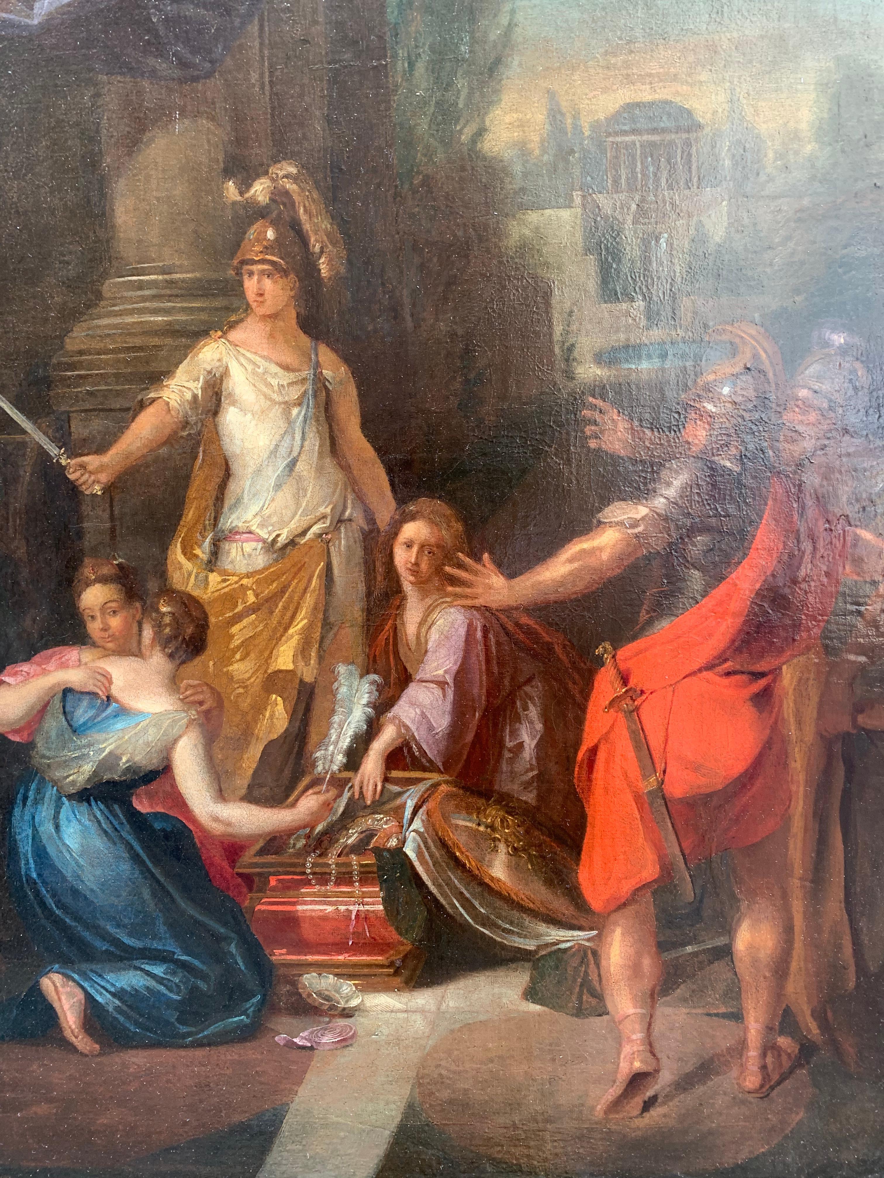 Achilles in the guise of a woman discovered by Ulysses. Dutch school, circa 1720 4