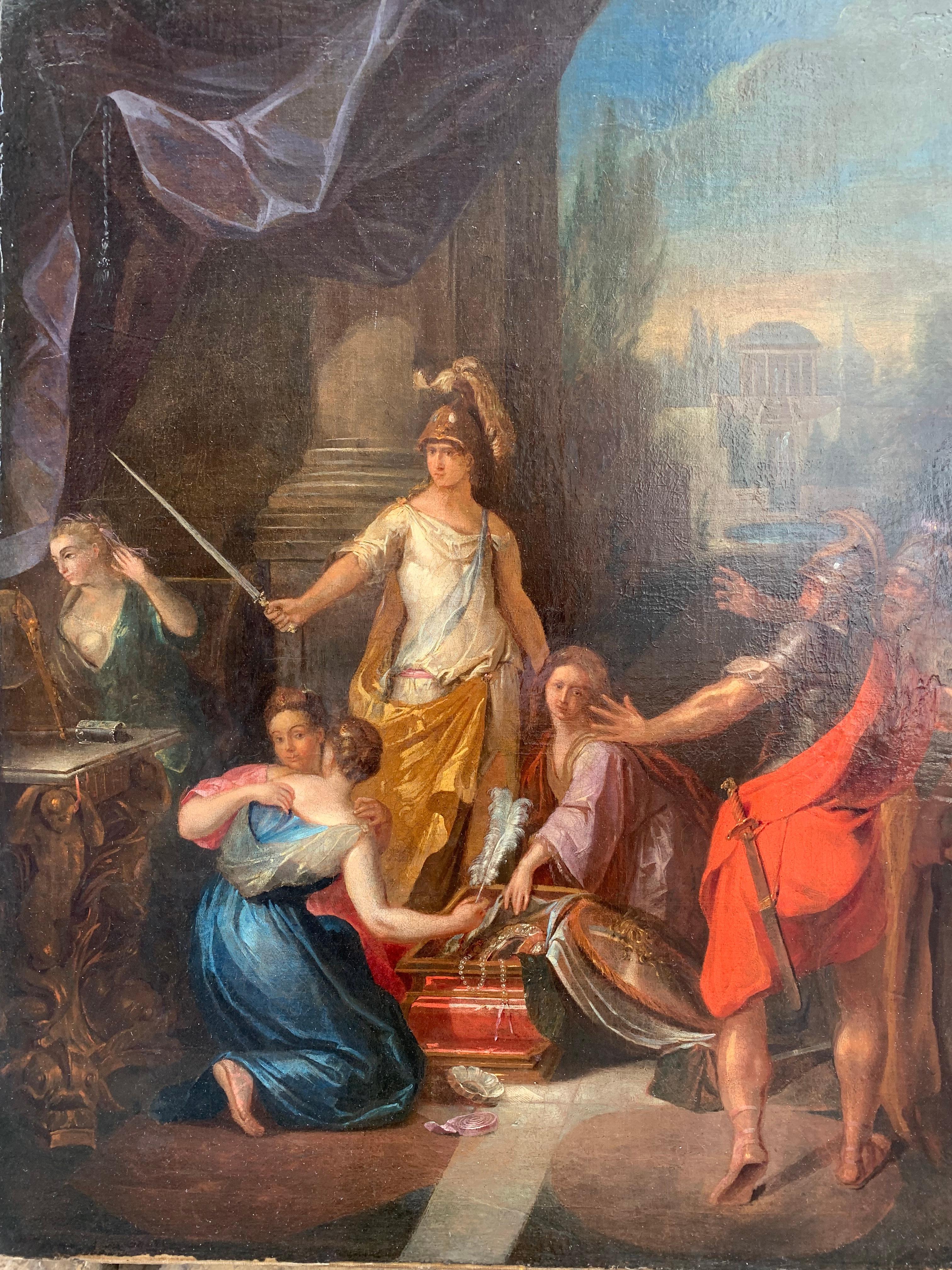 Achilles in the guise of a woman discovered by Ulysses. Dutch school, circa 1720 6