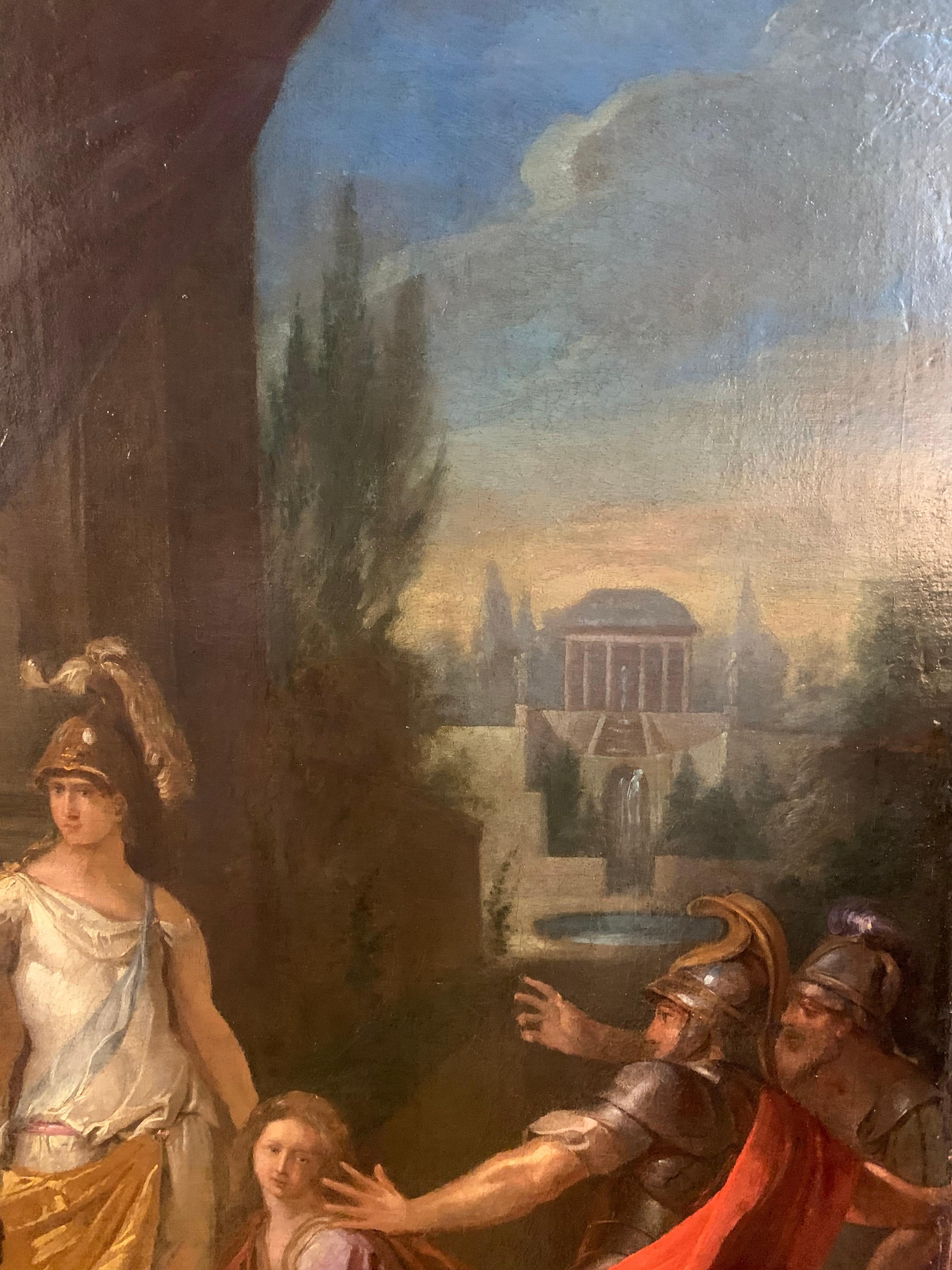 Achilles in the guise of a woman discovered by Ulysses. Dutch school, circa 1720 2
