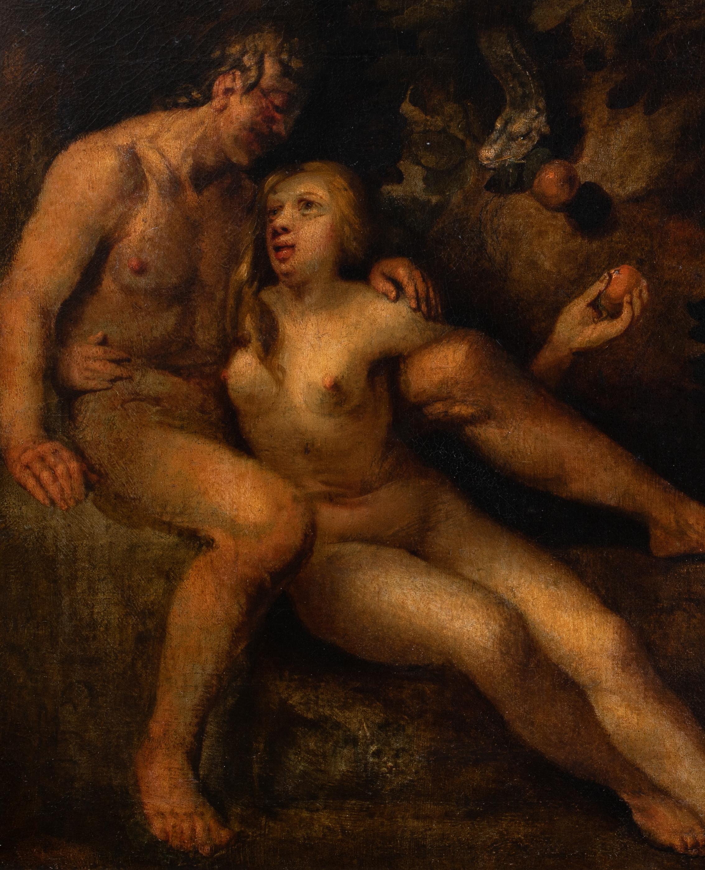Adam et Eve dans le jardin d'Eden, école flamande du XVIe siècle 2