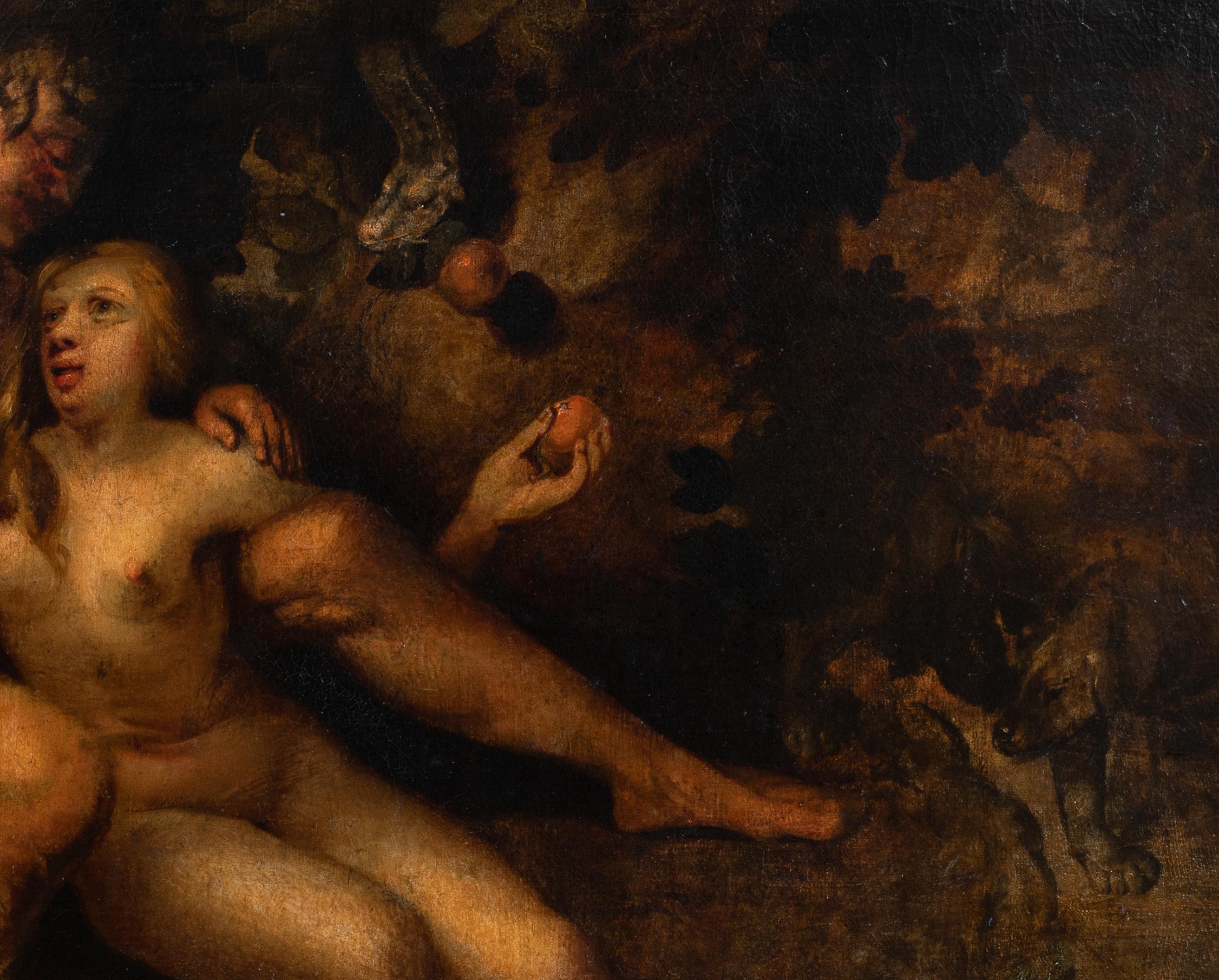 Adamo ed Eva nel giardino dell'Eden, scuola fiamminga del XVI secolo 4