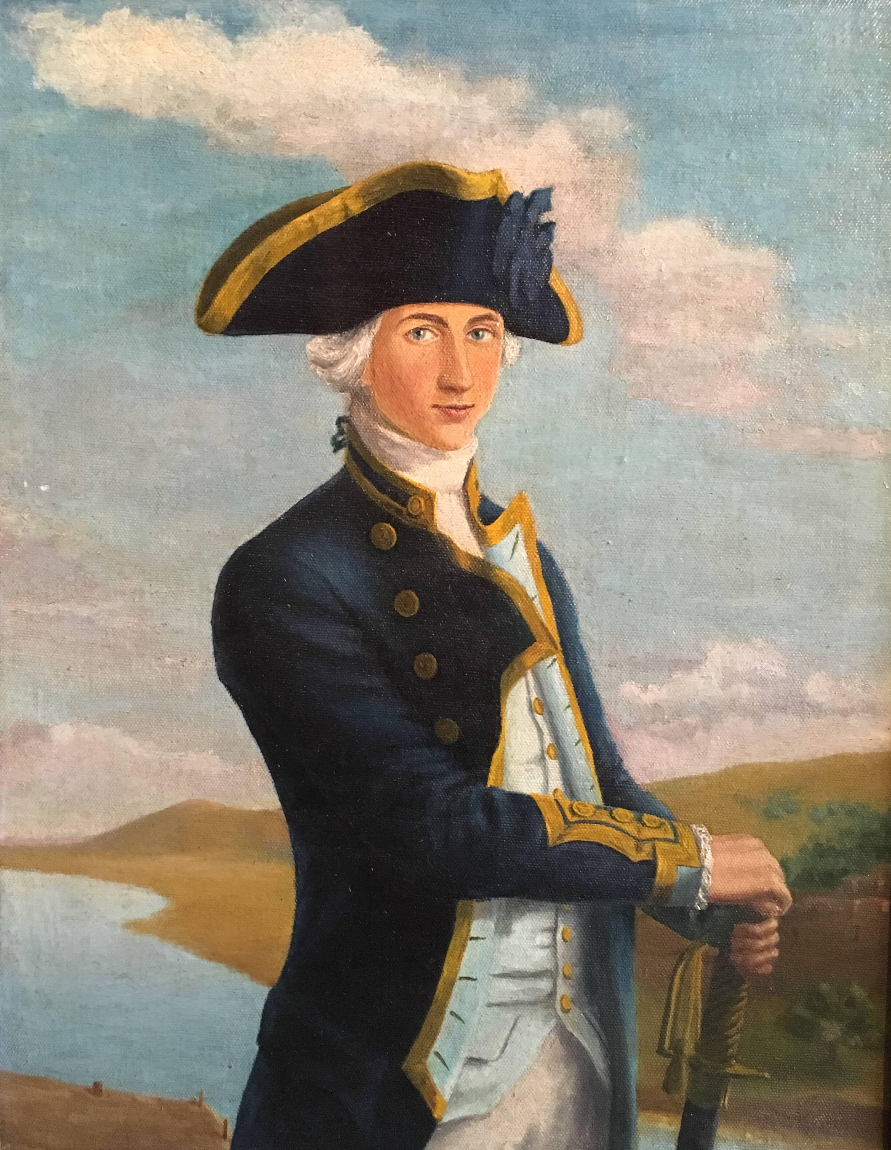 Unknown Figurative Painting - Admiral Lord Nelson, Fine Portrait, Oil Painting