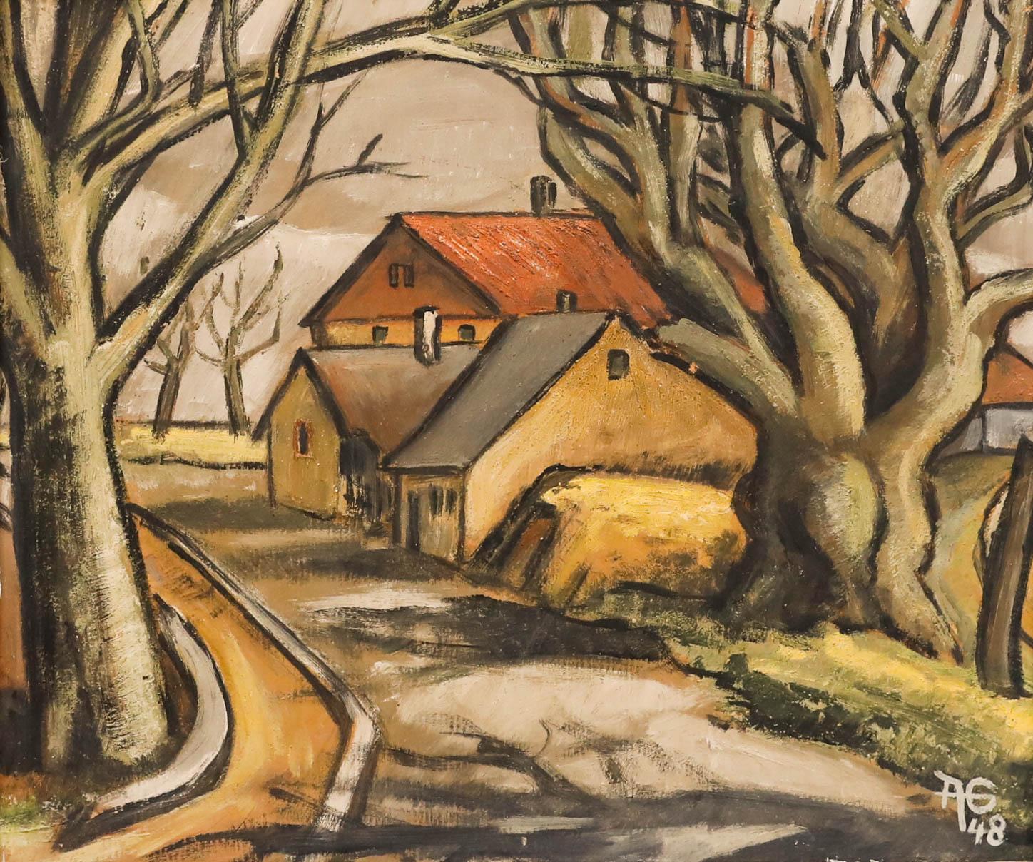 Adolf Greis (1921-2004) - 1948 Oil, Reichenau - Painting by Unknown