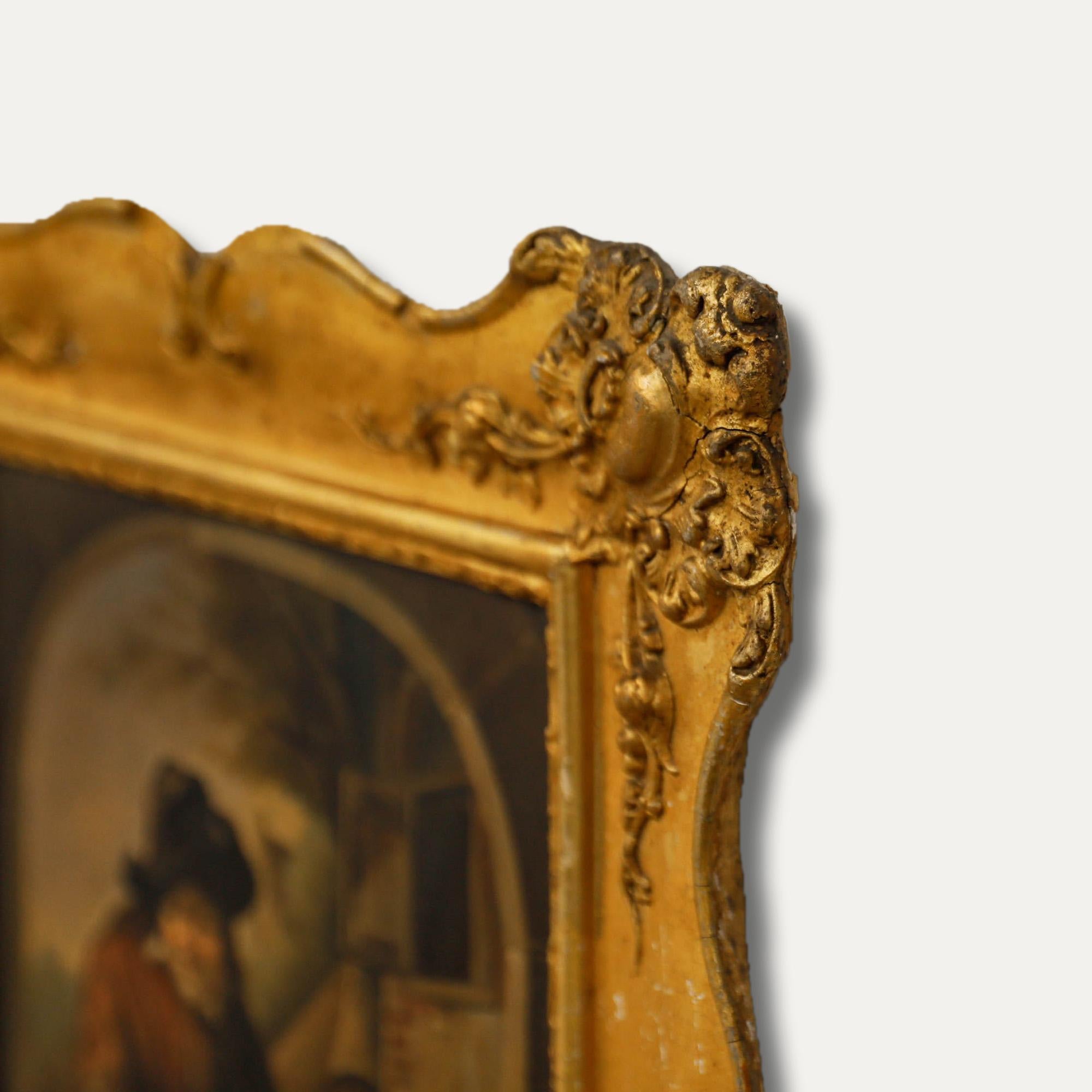 D'après Adriaen van Ostade (1610-1685) - Huile encadrée du XIXe siècle, Les musiciens en vente 1