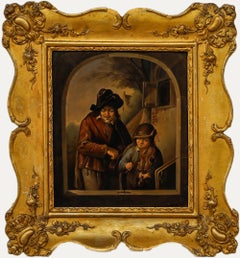 After Adriaen van Ostade (1610-1685) - Framed 19th Century Oil, The Musicians