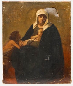 After Alexandre Cabanel (1823-1989) - For Restoration Oil, Virgin & Child