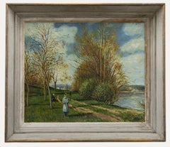 After Alfred Sisley (1839-1899) - 20th Century Oil, The Small Meadows in Spring