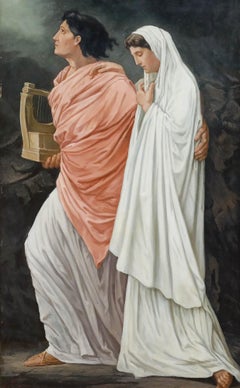 After Anselm Feuerbach - 20th Century Oil, Orpheus and Eurydice