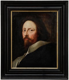 After Anthony van Dyck - 18th Century Oil, Portrait of Nicholas Lanier