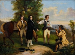 After Asher Brown Durand (1796-1886) - Oil, The Capture of Major André