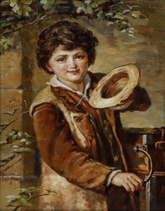 After Augusto Bompiani (1852-1930) - Framed 19th Century Oil, You Can't Refuse