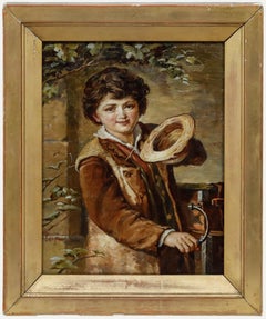 After Augusto Bompiani (1852-1930) - Framed 19th Century Oil, You Can't Refuse