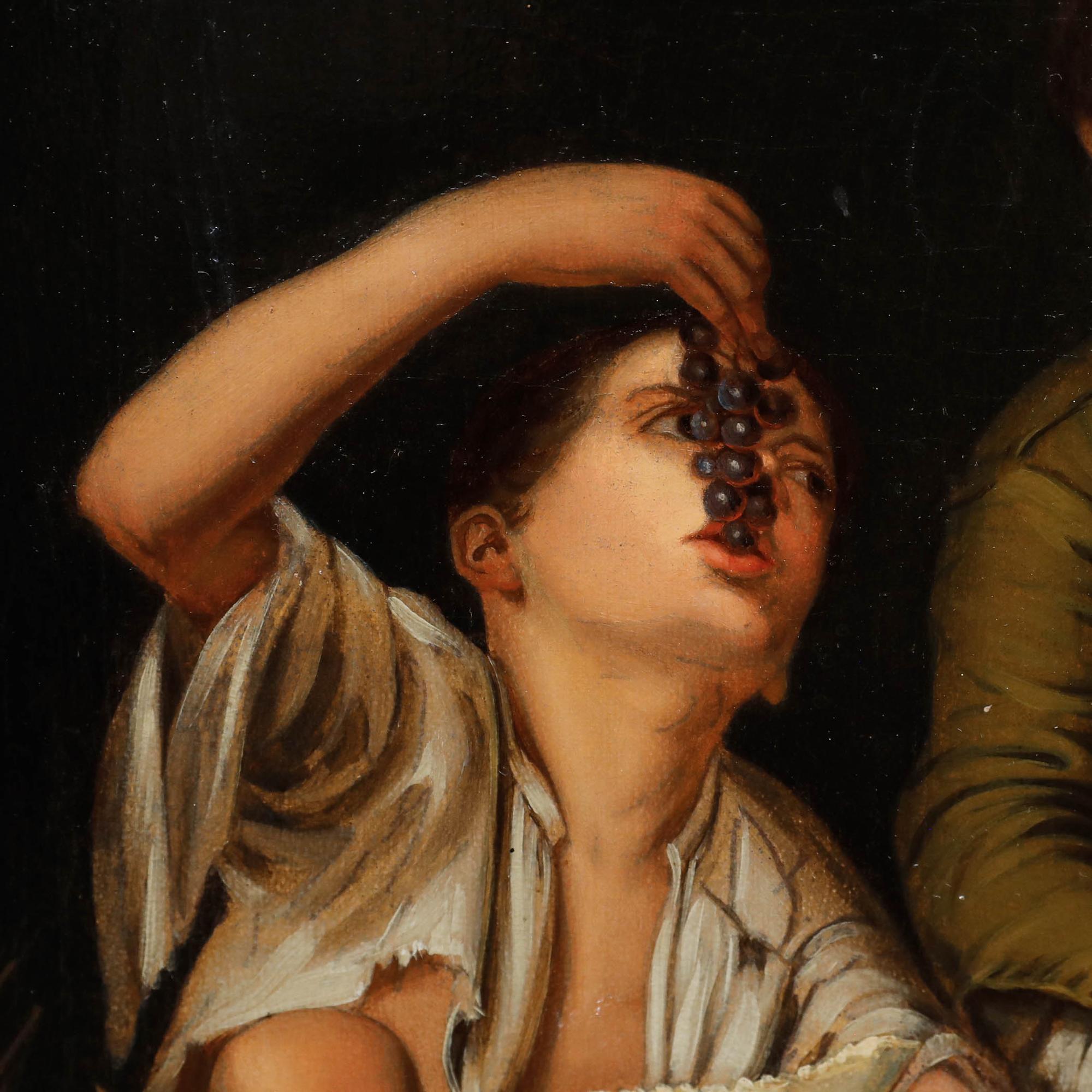 Dopo Bartolome Esteban Murillo - Olio, bambini che mangiano uva e un melone in vendita 1
