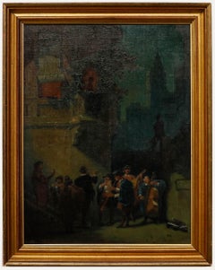 After Carl Spitzweg (1808-1885) - Early 20th Century Oil, Spanish Serenade