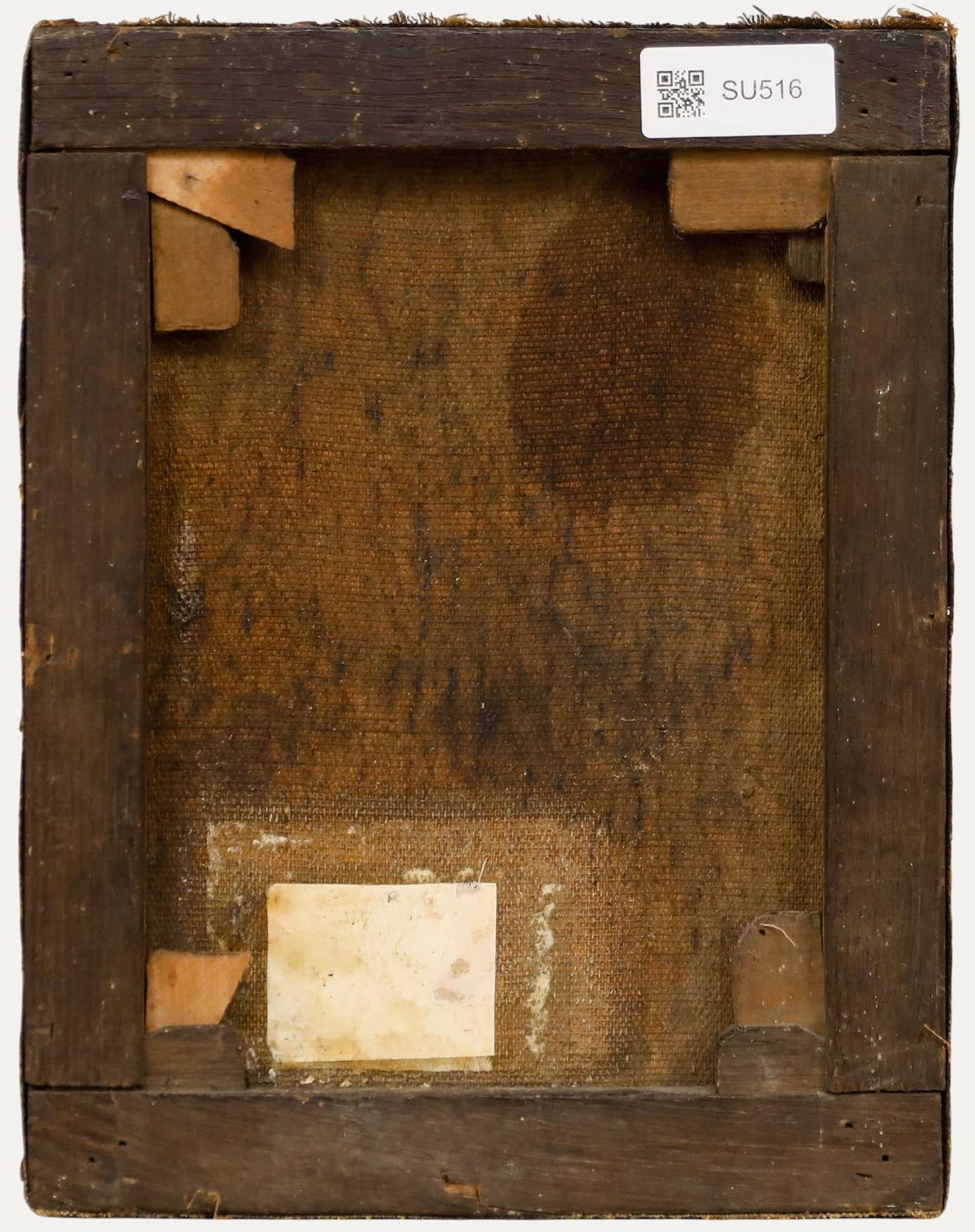 D'après Carlo Dolci - 18e siècle Huile, Vierge au voile - Noir Figurative Painting par Unknown