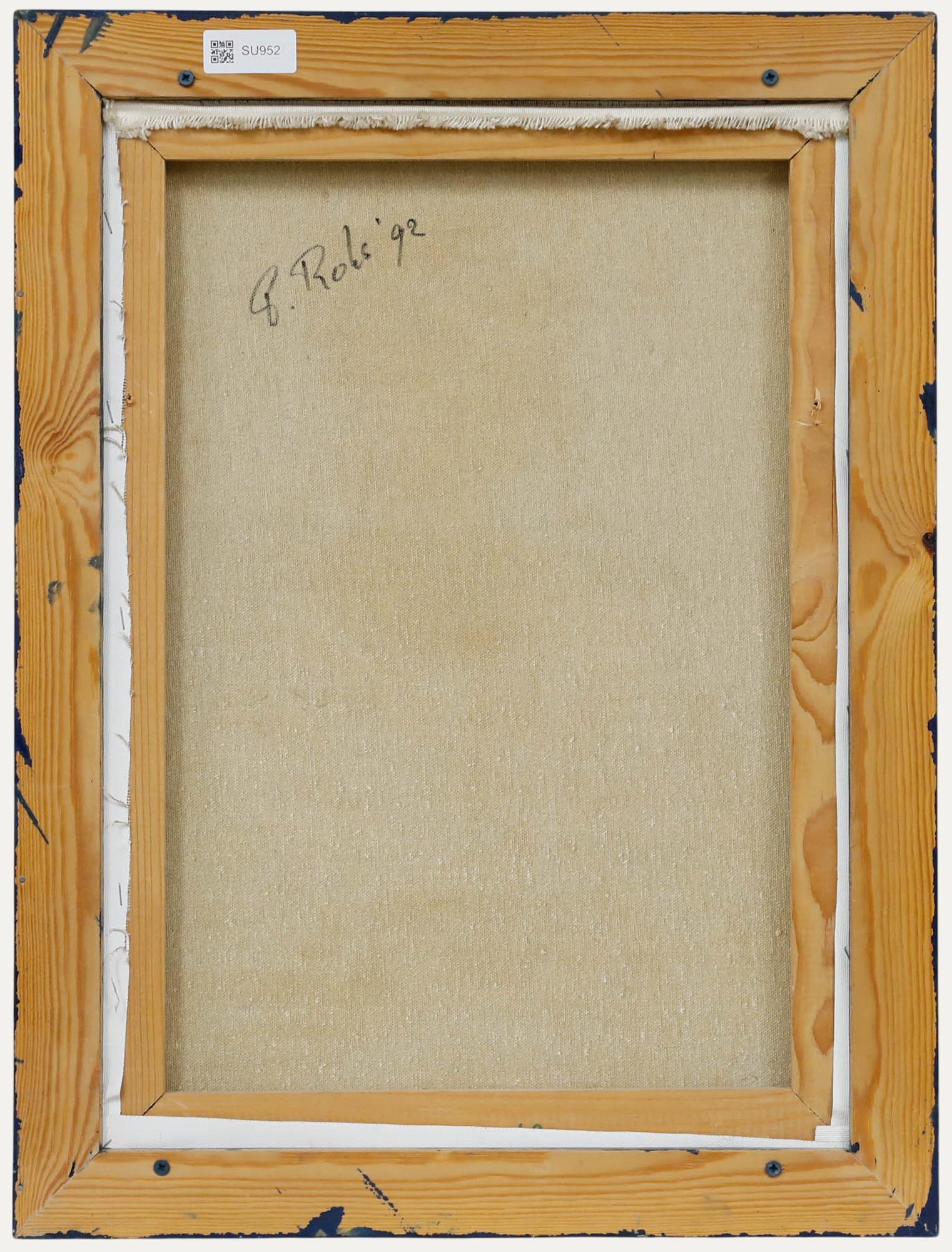 Nach Chaïm Soutine (1894-1943) - Gerahmtes zeitgenössisches Öl, Altarjunge (Schwarz), Portrait Painting, von Unknown