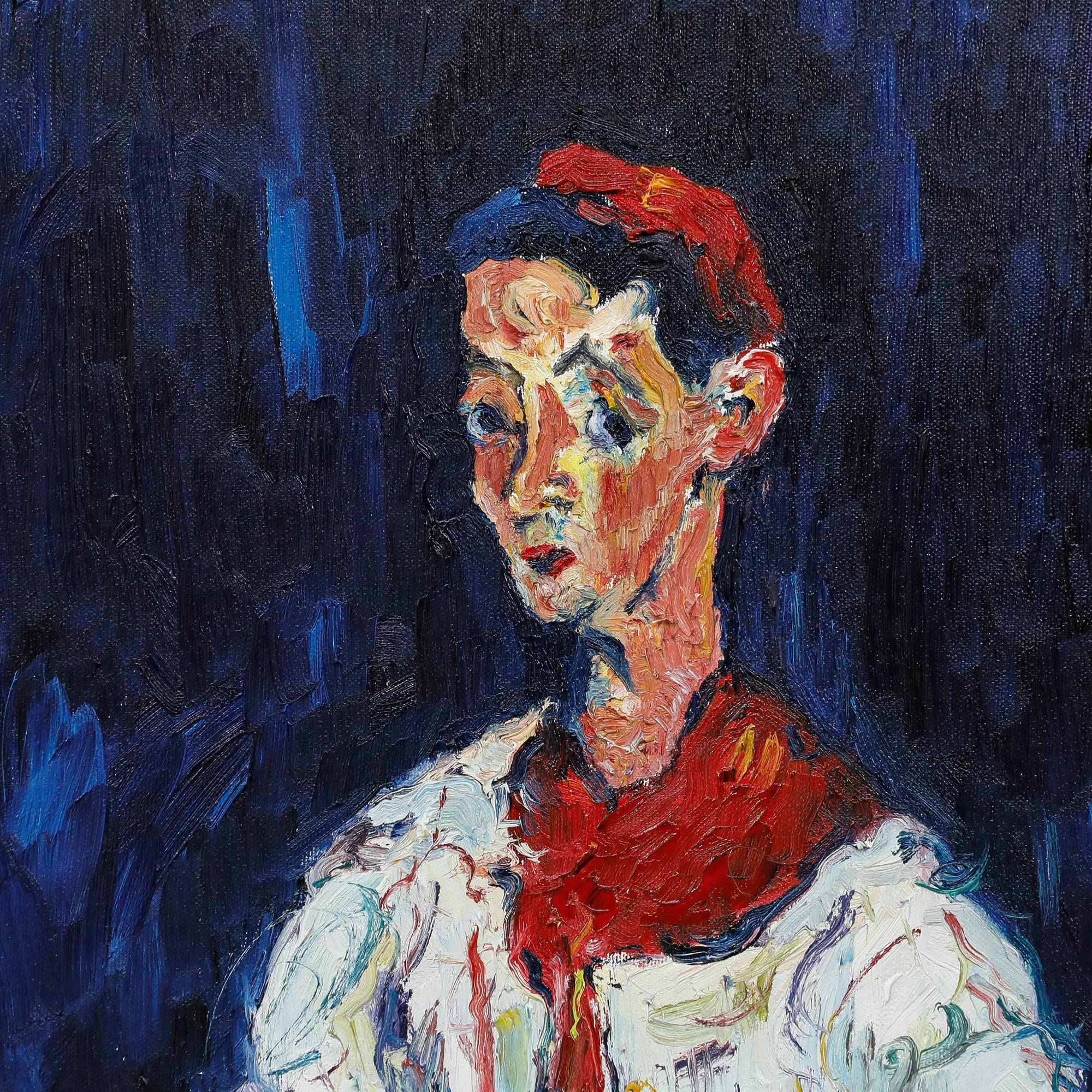 Nach Chaïm Soutine (1894-1943) Zeitgenössisch, Öl auf Leinwand. Präsentiert in einem Tablett-Rahmen. Verso signiert 