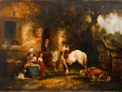 After Charles Waller Shayer (1826-1914) - 19th Century Oil, The Cottage