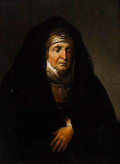 After Christian Wilhelm Ernst Dietrich (1712-1774) - Oil, Rembrandt's Mother