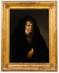 After Christian Wilhelm Ernst Dietrich (1712-1774) - Oil, Rembrandt's Mother