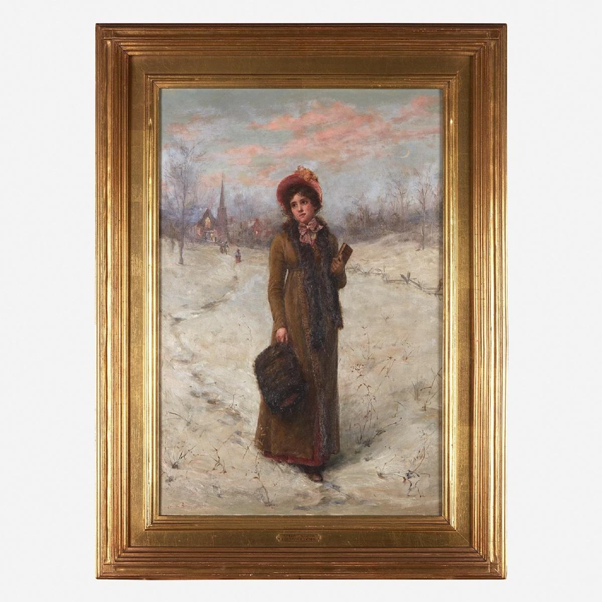 Dopo la Chiesa - Painting di Jennie Augusta Brownscombe