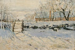 After Claude Monet - 20th Century Oil, The Magpie