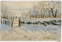 After Claude Monet - 20th Century Oil, The Magpie