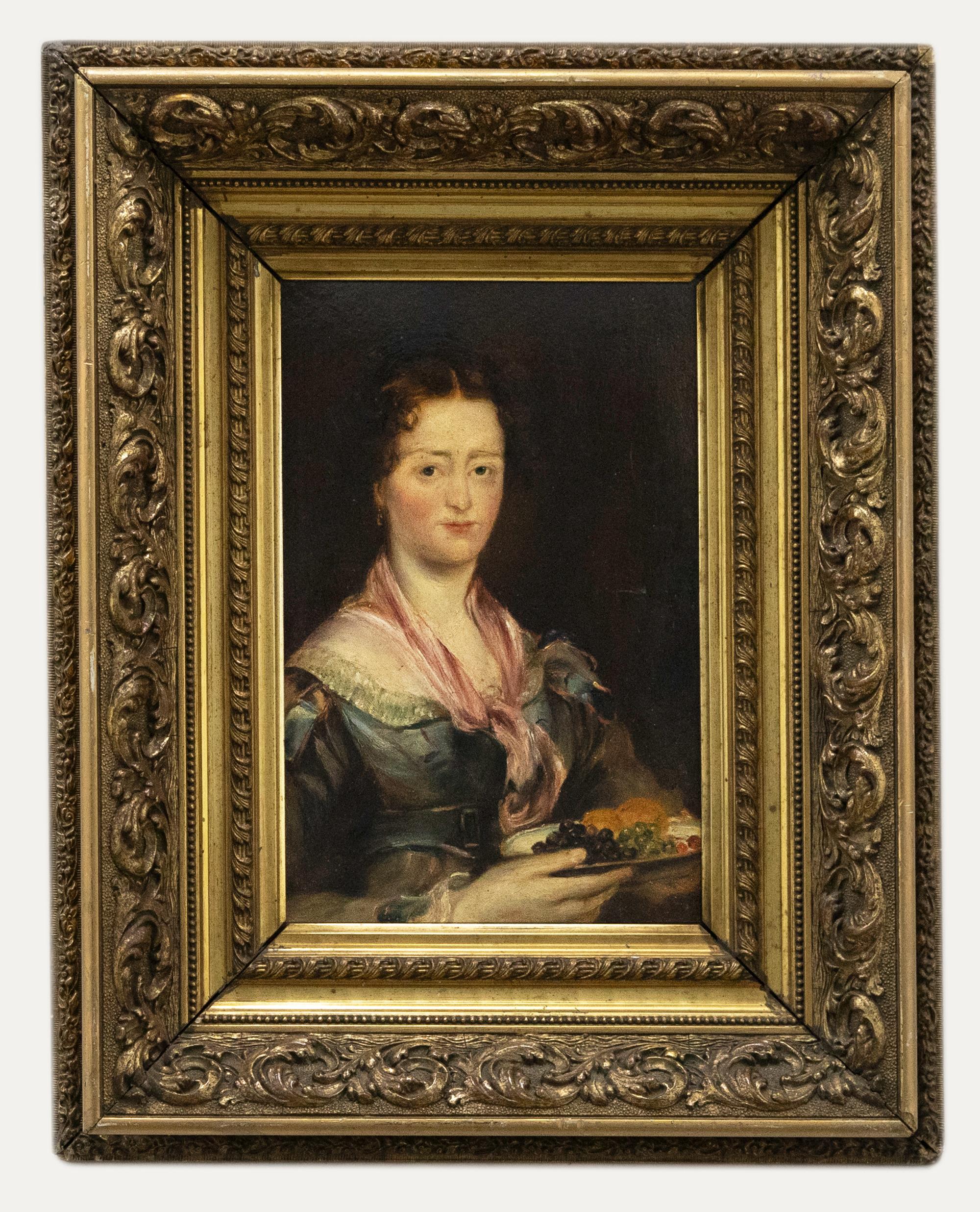 Unknown Portrait Painting – Nach David Wilkie (1785-1841) - 20. Jahrhundert Ölgemälde, Die Schwester des Künstlers
