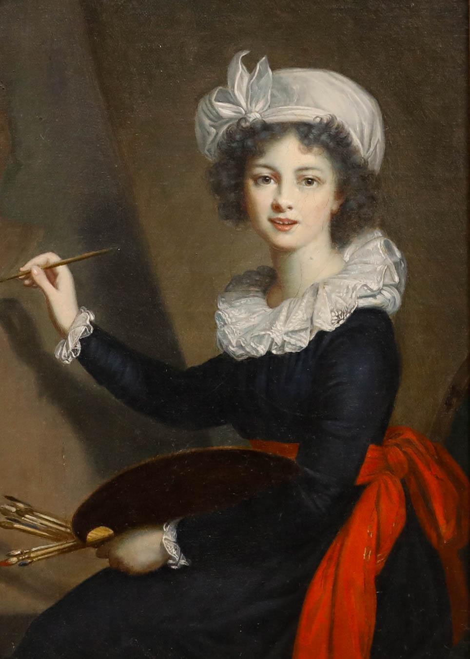 Nach Elisabeth Vigee Le Brun (1755-1842) - 19. Jahrhundert Öl, Selbstporträt – Painting von Unknown