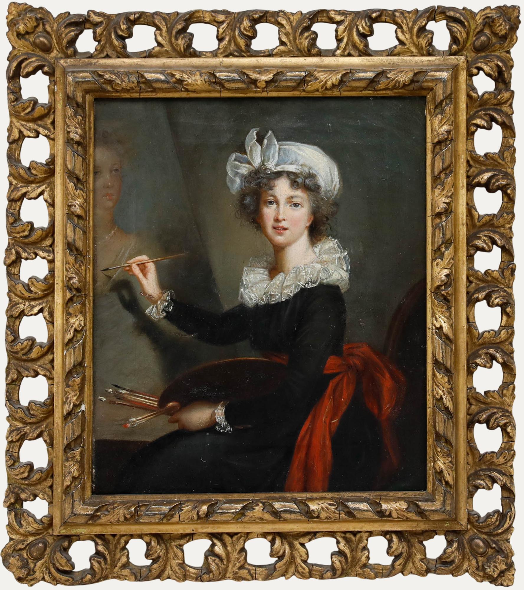 Según Elisabeth Vigee le Brun (1755-1842) - Siglo XIX Óleo, Autorretrato