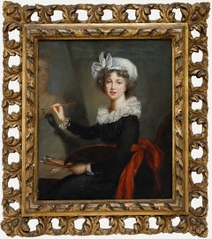 After Elisabeth Vigee Le Brun (1755-1842) - 19th Century Oil, Self Portrait