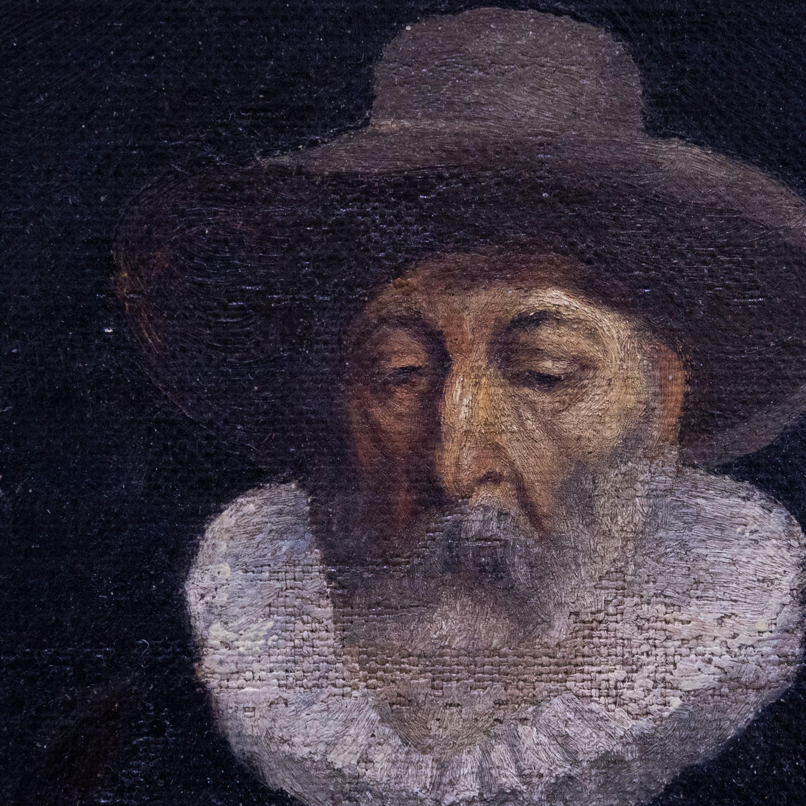 After Ferdinand Bol - Framed Early 20th Century Oil, Portrait Dutch Merchant 1