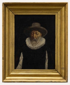 After Ferdinand Bol - Framed Early 20th Century Oil, Portrait Dutch Merchant