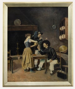 Nach Ferdinand Roybet (1840 -1920) - Öl, Zwei Soldaten in einer Tavern