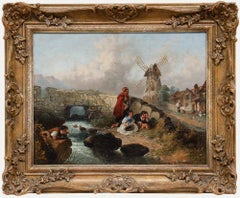 Dopo Francis William Topham (1808-1877) - Olio del XIX secolo, I viandanti