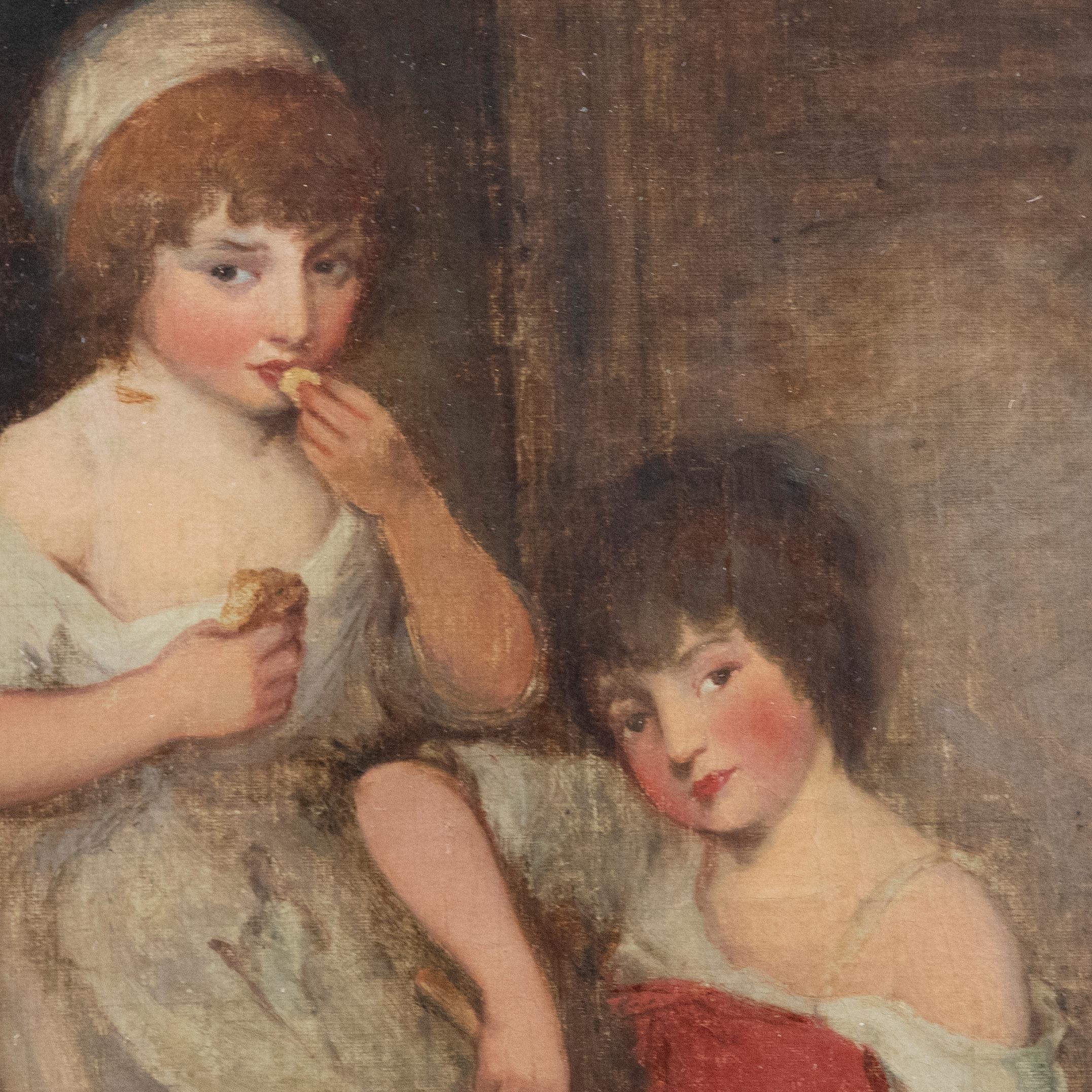 After Gainsborough - 18th Century Oil, Young Hobbinol and Ganderetta For Sale 1