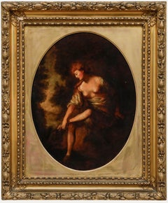 After Gainsborough  - 19th Century Oil, Musidora