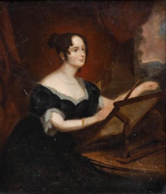 After George Hayter (1792-1871) - Oil, Portrait of Emily Pakenham