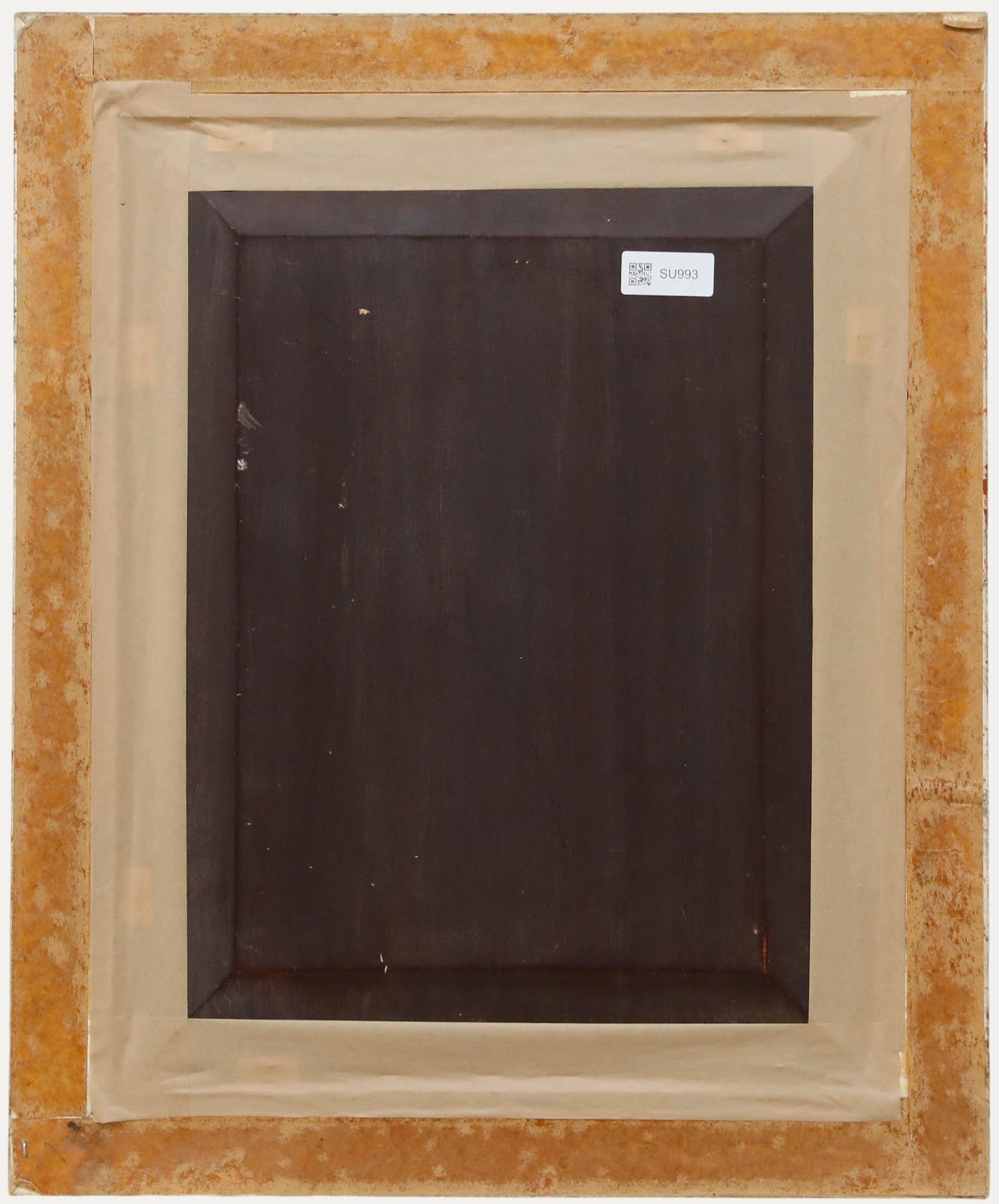 Nach Georges Edouard Darcy - Gerahmtes Öl des 20. Jahrhunderts, La Sieste dans les Blés (Braun), Figurative Painting, von Unknown