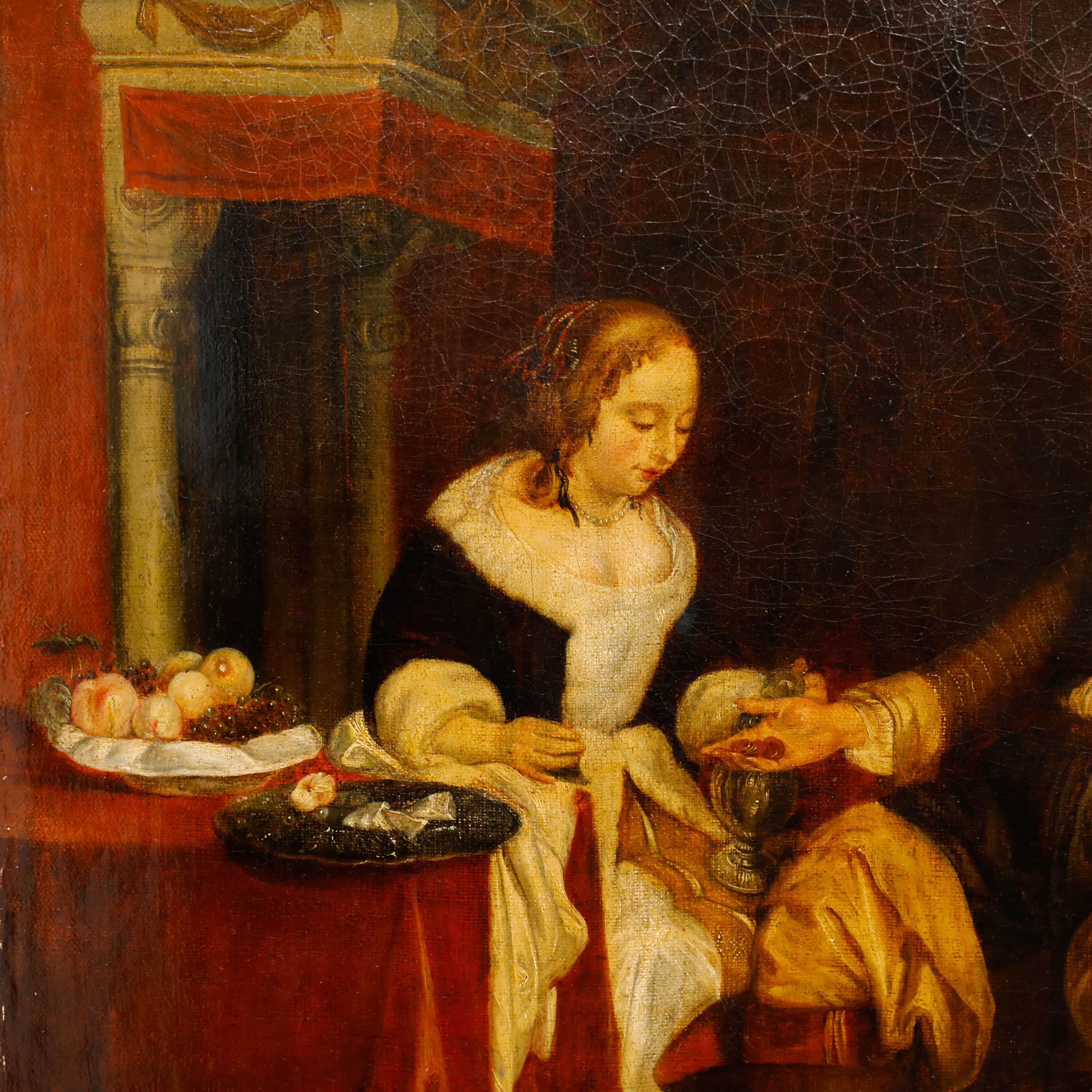 Une étude charmante du tableau de Gerhard ter Borch du XVIIe siècle intitulé 